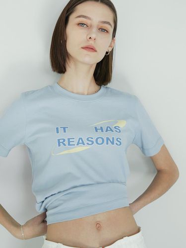 IT HAS REASONS PRINTING HALF SLEEVE T - SHIRTS - Ihr - Modalova