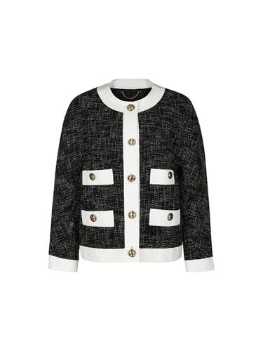 PATCH POCKET TWEED JACKET (BLACK) - YCH - Modalova