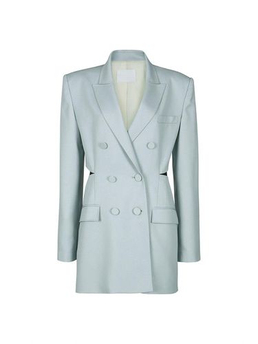 CUT OUT WOOL JACKET (LIGHT BLUE) - YCH - Modalova