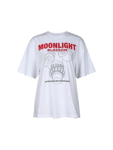 MOONLIGHT PRINT T SHIRT (WHITE) - YCH - Modalova