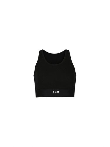 YCH LOGO CROPPED TOP (BLACK) - YCH - Modalova