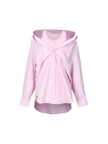 OVERSIZED SHIRT DRESS (PINK) - YCH - Modalova