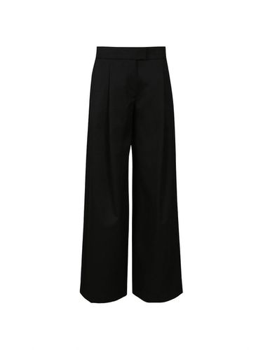 WOOL TAILORED TROUSERS (BLACK) - YCH - Modalova