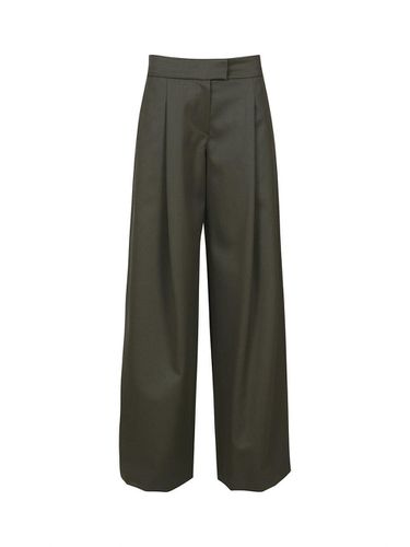 WOOL TAILORED TROUSERS (BROWN) - YCH - Modalova