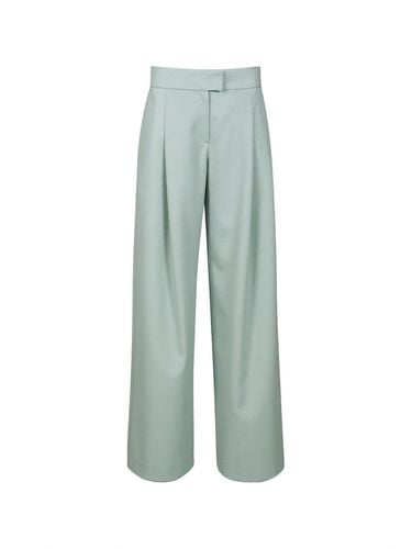 WOOL TAILORED TROUSERS (LIGHT BLUE) - YCH - Modalova