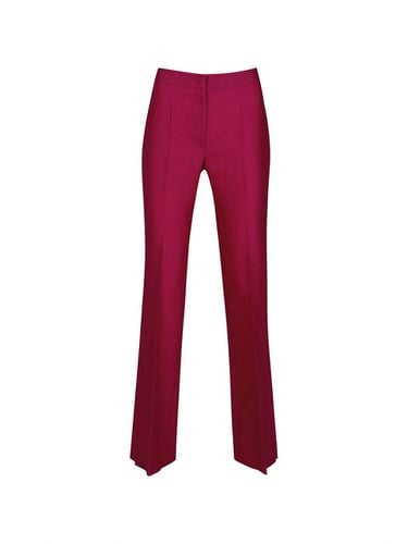 WOOL BLEND TAILORED TROUSERS (PINK) - YCH - Modalova