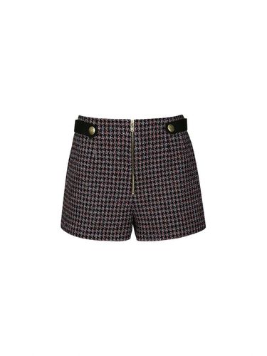 BUTTON TWEED SHORTS (BLACK) - YCH - Modalova