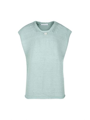 RIBBED KNIT VEST (MINT) - YCH - Modalova