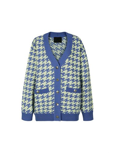 HOUNDSTOOTH JACQUARD CARDIGAN () - YCH - Modalova