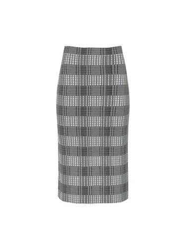 HIGH RISE RIBBED KNIT PENCIL SKIRT () - YCH - Modalova