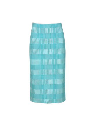 HIGH RISE RIBBED KNIT PENCIL SKIRT () - YCH - Modalova