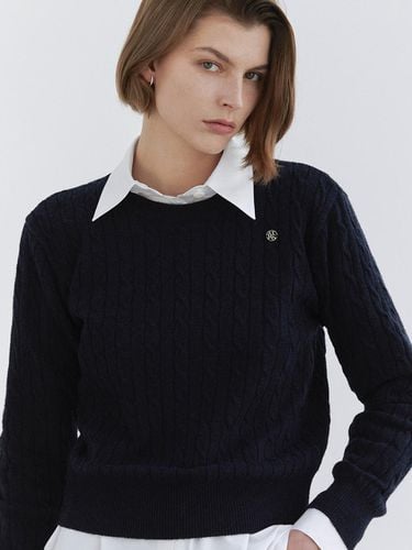 Cable pullover knit / Navy - Ihr - Modalova