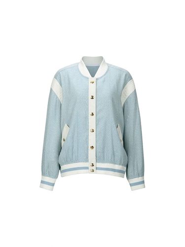 MESH BOMBER JACKET (SKY BLUE) - YCH - Modalova