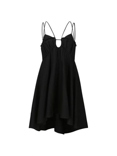 KEYHOLE MINI DRESS (BLACK) - YCH - Modalova