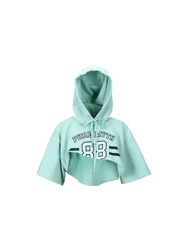 PRINT HOODED SWEATSHIRT (MINT) - YCH - Modalova