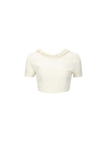 OPEN BACK CROPPED TOP (CREAM) - YCH - Modalova