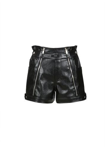 FAUX LEATHER HIGT WAISTED SHORTS () - YCH - Modalova