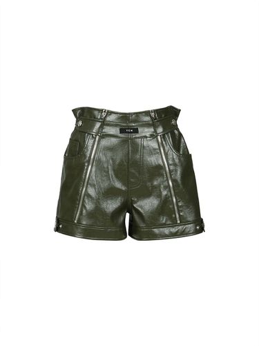 FAUX LEATHER HIGT WAISTED SHORTS () - YCH - Modalova