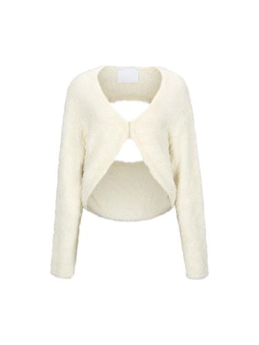 CUT OUT CARDIGAN (CREAM) - YCH - Modalova