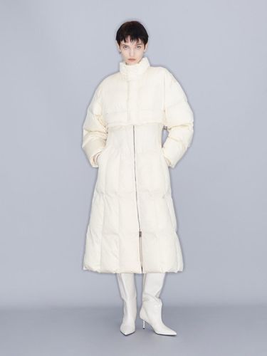 QUILTED DOWN COAT (CREAM) - YCH - Modalova