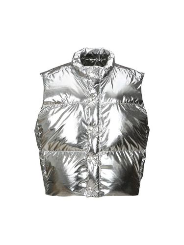 METALLIC DOWN GILET (SILVER) - YCH - Modalova