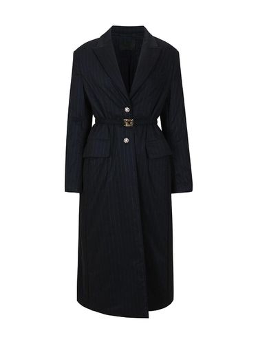 BELTED PUFFER COAT (NAVY) - YCH - Modalova