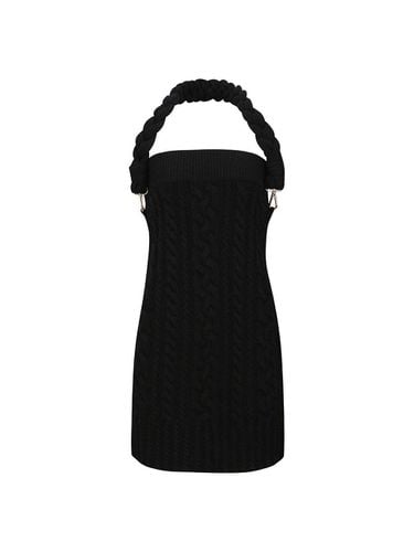 CABLE KNIT DRESS (BLACK) - YCH - Modalova