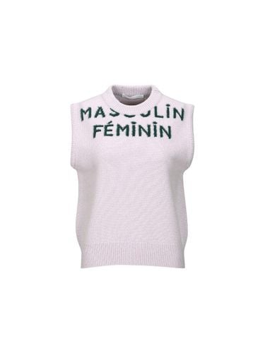 MASCULIN FEMININ PRINT KNITTED VEST () - YCH - Modalova