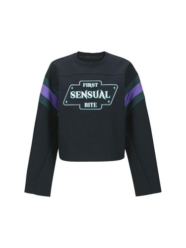 SENSUAL PRINT CROPPED SWEATSHIRT () - YCH - Modalova