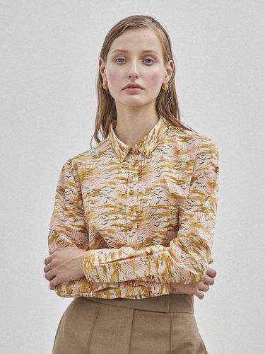 LIBERTY DRAWING PATTERN SHIRT_YELLOW - Maison de Ines - Modalova