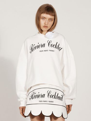 EMBROIDERED CASUAL SWEATSHIRT_WHITE - YCH - Modalova