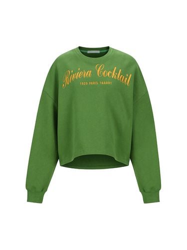 EMBROIDERED CASUAL SWEATSHIRT_GREEN - YCH - Modalova