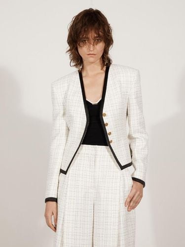 VEST SIHOUETTE LONG SLEEVE JACKET_WHITE - YCH - Modalova