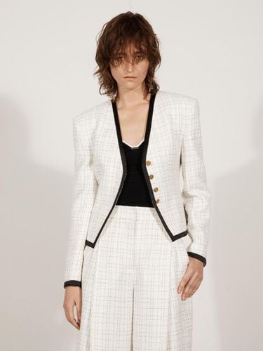 VEST SILHOUETTE LONG SLEEVE JACKET_WHITE - YCH - Modalova