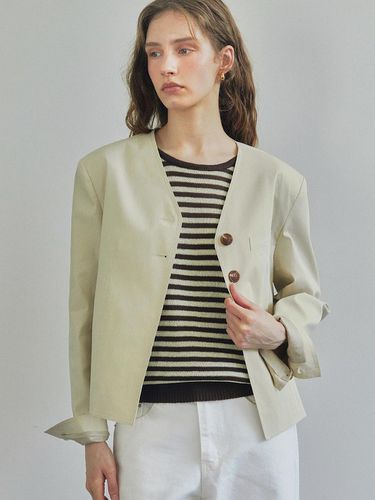 COLLARLESS TWO BUTTON JACKET / - Ihr - Modalova