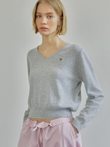 CROP V - NECK WOOL KNIT / - Ihr - Modalova