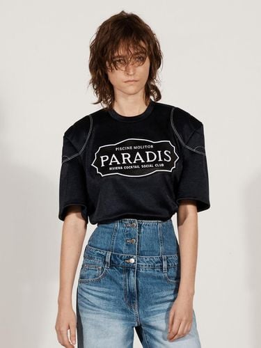 PARADIS EMBROIDERE T SHIRT_NAVY - YCH - Modalova