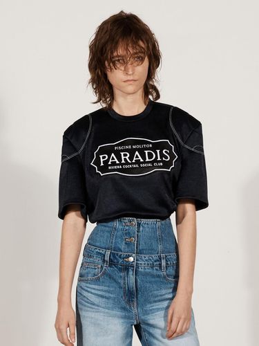 PARADIS EMBROIDERED T SHIRT_NAVY - YCH - Modalova