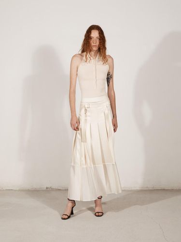 PLEATED LONG SKIRT_IVORY - YCH - Modalova