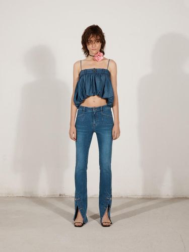 SLITS BOOTCUT JEANS_BLUE - YCH - Modalova