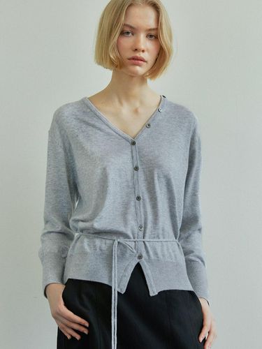 BUTTON STRING CARDIGAN / GREY - Ihr - Modalova