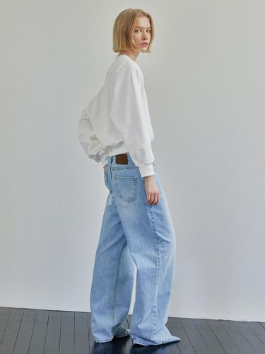 MID - RISE WIDE JEANS / LIGHT BLUE - Ihr - Modalova