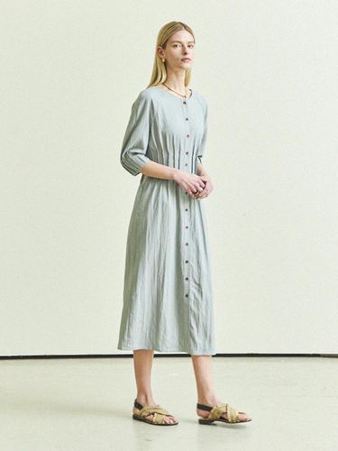 WAIST & SLEEVE PINTUCK DRESS - Maison de Ines - Modalova