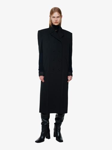 CONSTRUCTED WOOL BLEND COAT (F24OT0061BK) - YCH - Modalova