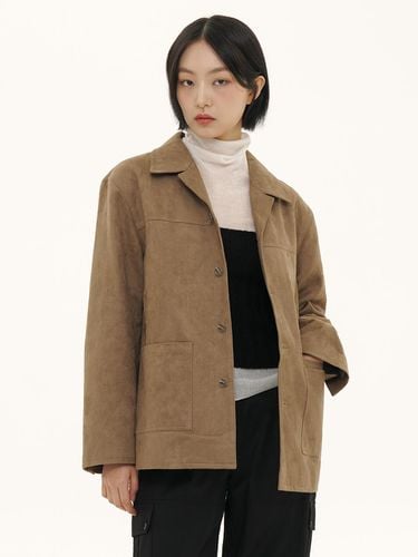 SUEDE SAFARI JACKET (LEBFAJK5502) - LETOILE - Modalova