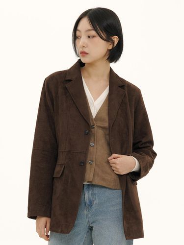 SUEDE BLAZER 2 COLOR_CHARCOAL, BROWN (LEBFAJK5558) - LETOILE - Modalova