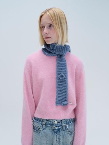 MOHAIR BASIC KNITWEAR (pink) - DIAGONAL - Modalova