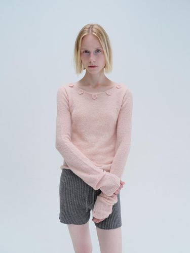 APPLIQUE KNITWEAR (pink) - DIAGONAL - Modalova