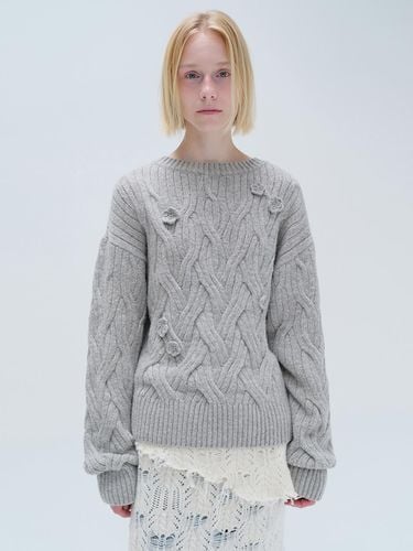 CABLE APPLIQUE KNITWEAR () - DIAGONAL - Modalova