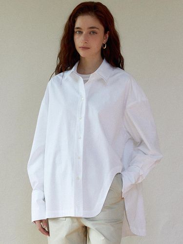 Side wave boxy shirt (white) - LARGO - Modalova